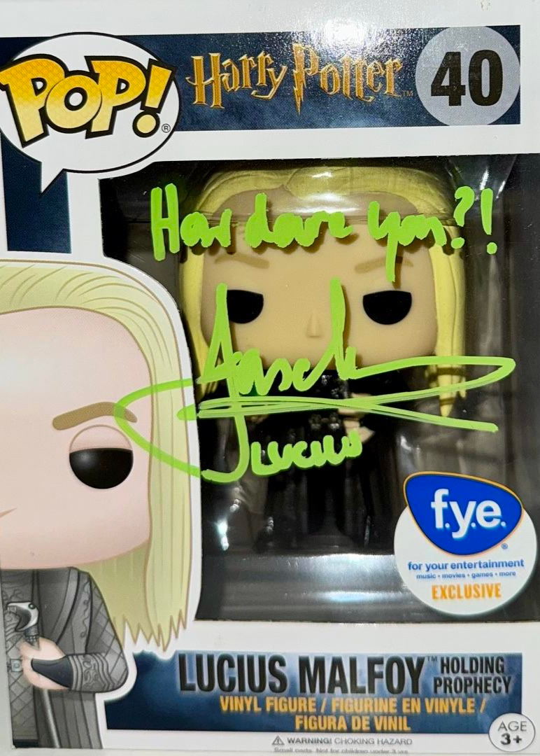 Jason Isaacs Signed Funko Pop #40 "Lucius Malfoy" (Harry Potter) - JSA COA